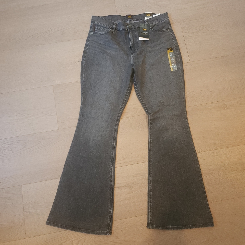 Lee Women's Charcoal Flare Jeans